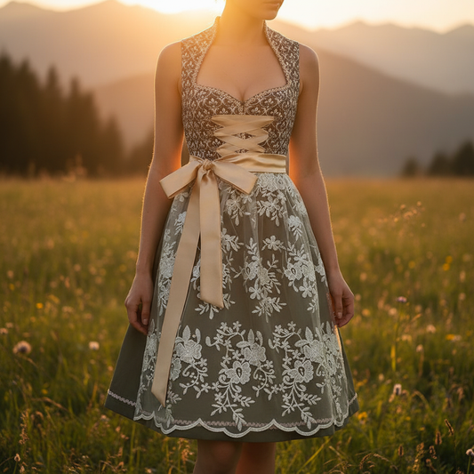 Emerald Grace Dirndl Green Dress - Oktoberfest